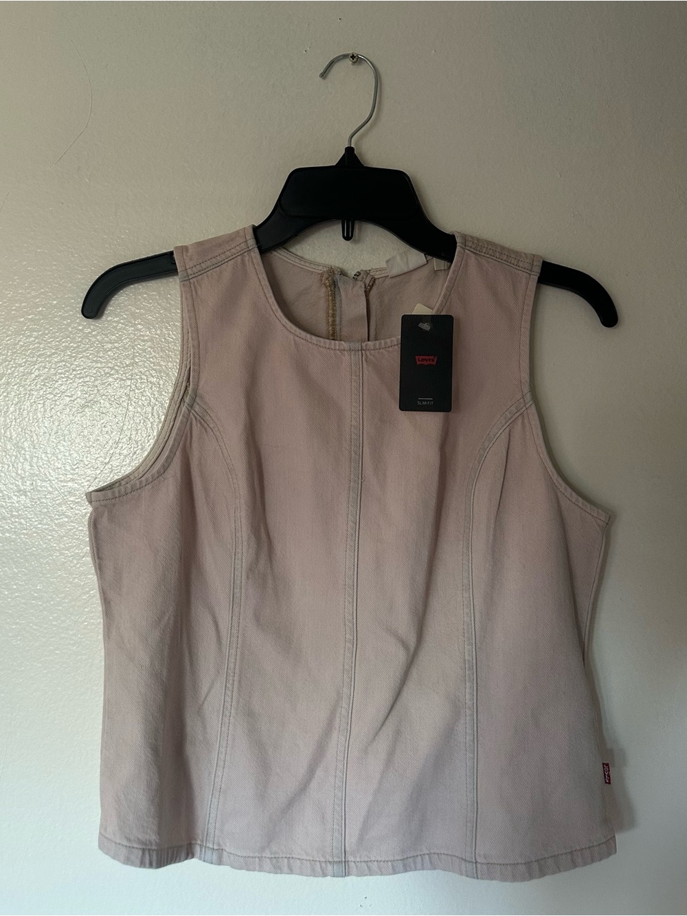 Levi's Pale Pink Sleeveless Denim Top